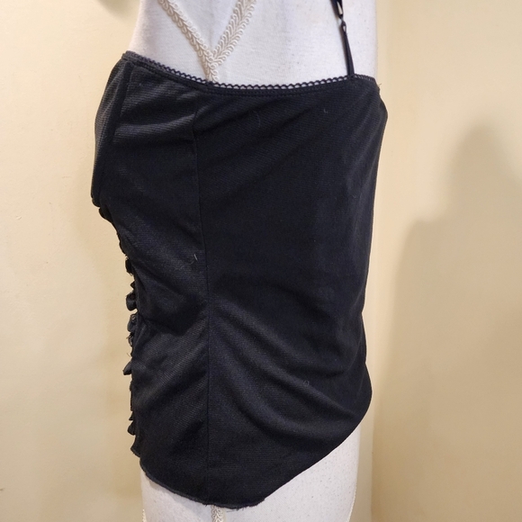 MKM Designs Women's Black Nylon Strappy Tank top size M - Picture 7 of 10